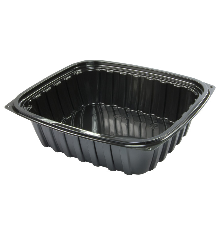 Envase de Plastico PS "Clear Pac" Negro 237ml (63 Uds) Envase de Plastico PS "Clear Pac" Negro 237ml (63 Uds)