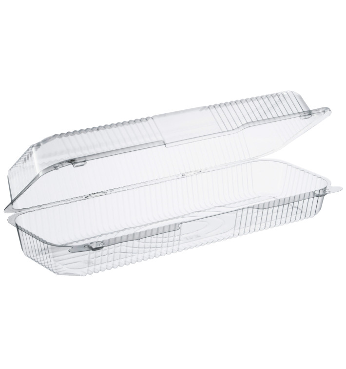 Envase Plástico PS "StayLock" Bisagra Transp. 1310ml (125 Uds) Envase Plástico PS "StayLock" Bisagra Transp. 1310ml (125 Uds)