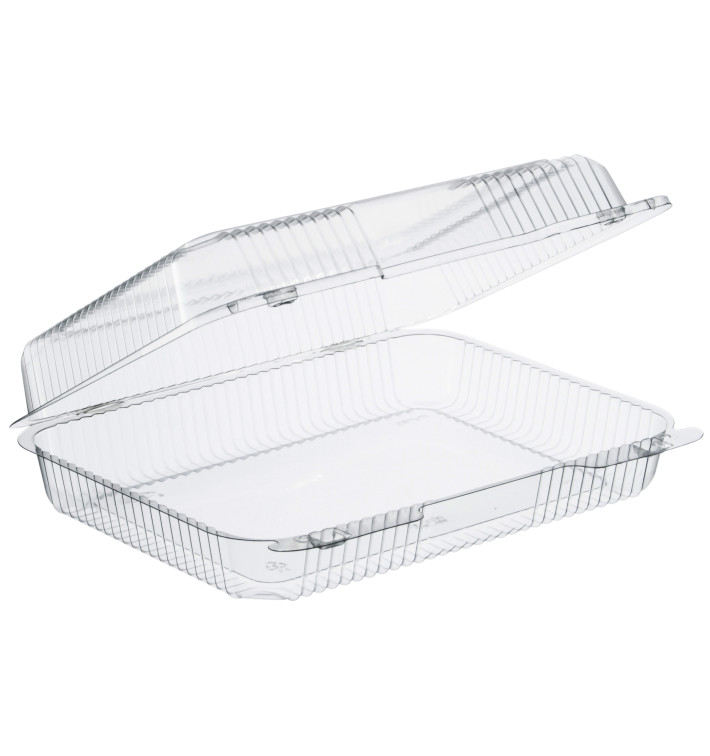 Envase Plástico PS "StayLock" Bisagra Transp. 1430ml (125 Uds) Envase Plástico PS "StayLock" Bisagra Transp. 1430ml (125 Uds)