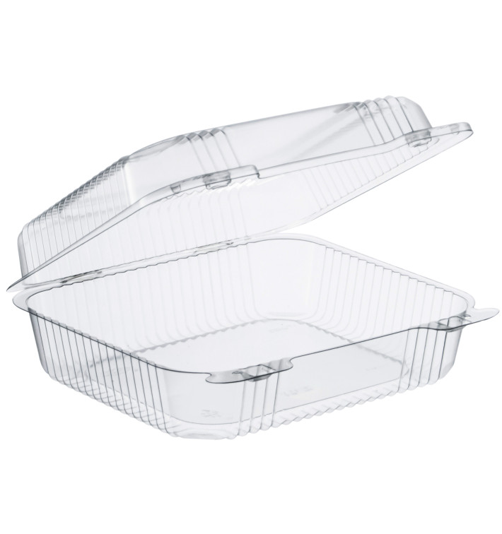 Envase Plástico PS "StayLock" Bisagra Transp. 1260ml (125 Uds) Envase Plástico PS "StayLock" Bisagra Transp. 1260ml (125 Uds)