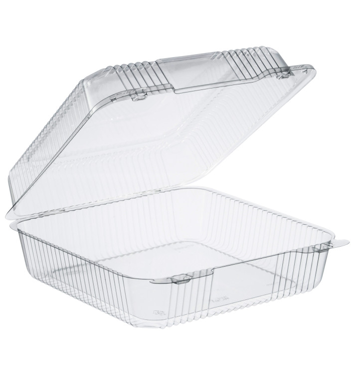 Envase Plástico PS "StayLock" Bisagra Transp. 2240ml (125 Uds) Envase Plástico PS "StayLock" Bisagra Transp. 2240ml (125 Uds)