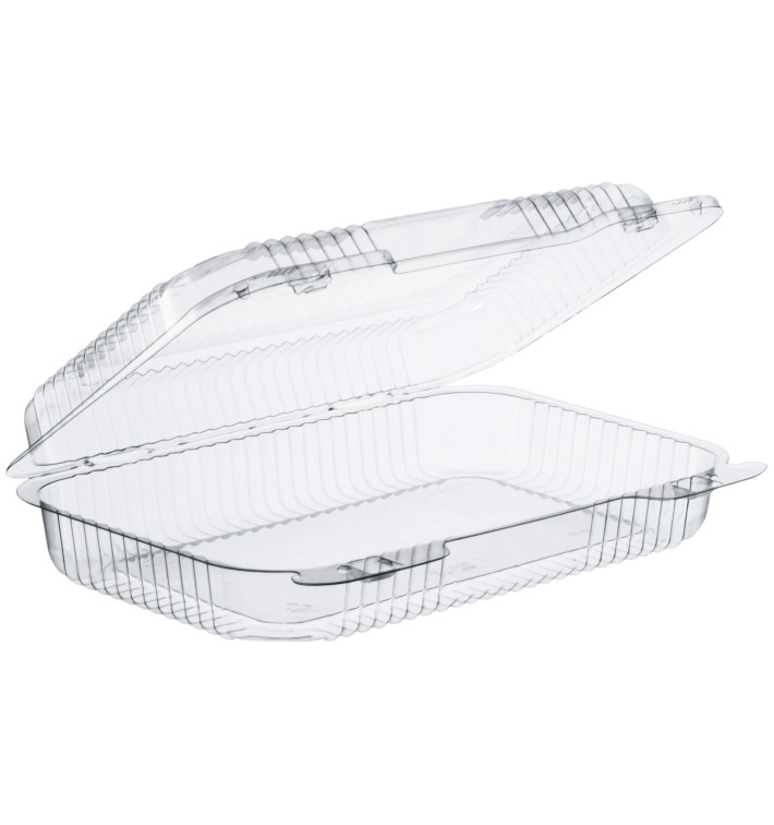 Envase Plástico PS "StayLock" Bisagra Transp. 991ml (125 Uds) Envase Plástico PS "StayLock" Bisagra Transp. 991ml (125 Uds)