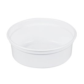 Envase de Plastico PP "Deli" Blanco 8Oz/266ml Ø81mm (25 Unidades)