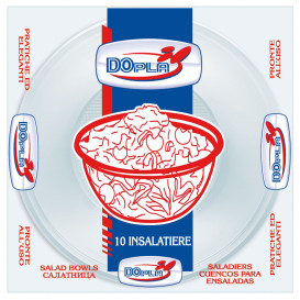 Bol de Plastico PS Transparente 2000ml (10 Uds)