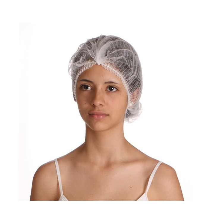 Gorros de Polipropileno Acordeon Blanco 100 Uds. Gorros de Polipropileno Acordeon Blanco 100 Uds.