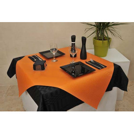 Mantel de Papel Cortado 1x1 Metro Naranja 40g (400 Uds)