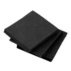 Servilleta de Papel Cocktail Negra 20x20cm (100 Uds)