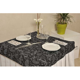Mantel Novotex No Tejido "Cachemir" Negro 120x120cm (150 Uds)