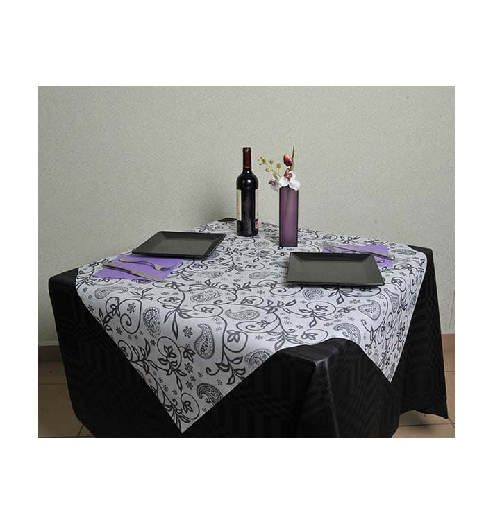 Mantel Novotex No Tejido "Cachemir" Blanco 120x120cm (150 Uds) Mantel Novotex No Tejido "Cachemir" Blanco 120x120cm (150 Uds)