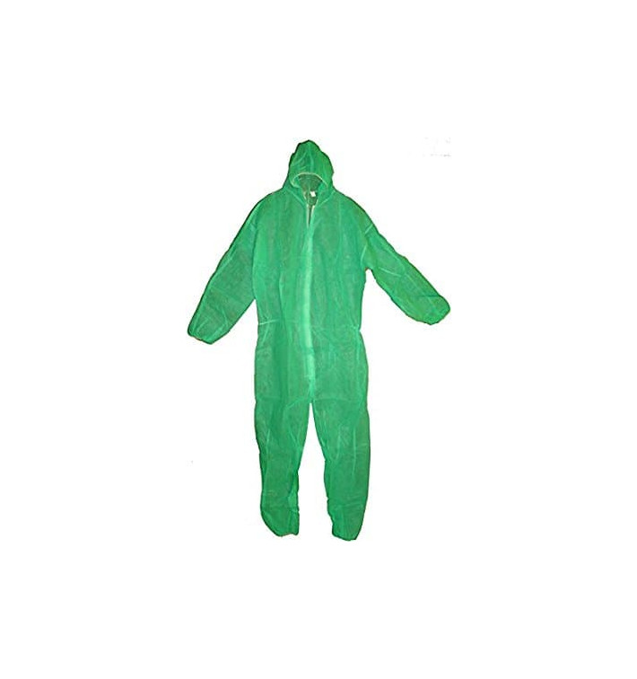 Mono TST PP Con Capucha y Cierre Cremallera Talla XXL Verde (1 Ud) Mono TST PP Con Capucha y Cierre Cremallera Talla XXL Verde (1 Ud)