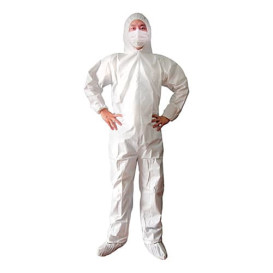 Mono TST PP Plastificado Capucha y Cierre Cremallera Talla L (1 Ud)