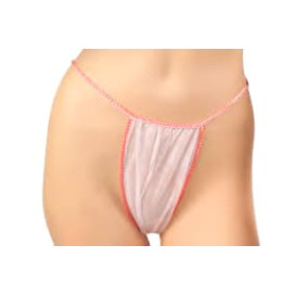 Tanga en TST de PP Dama Mini Blanco (100 Uds)