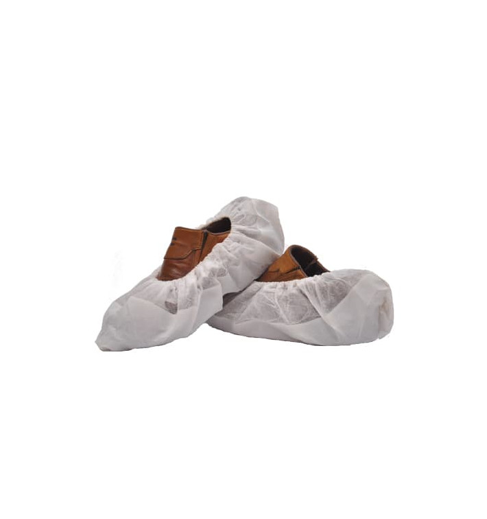 Cubrezapatos TST de PP Blanco con Suela Reforzada CPE Blanco (50 Uds) Cubrezapatos TST de PP Blanco con Suela Reforzada CPE Blanco (50 Uds)