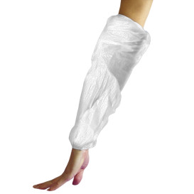 Manguitos en Polietileno 18x44cm G80 Blanco (100 Uds)