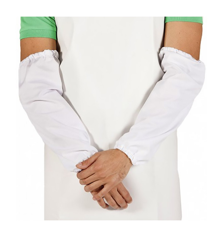 Manguitos en TST de PP Plastificado 25x44cm Blanco (50 Uds) Manguitos en TST de PP Plastificado 25x44cm Blanco (50 Uds)
