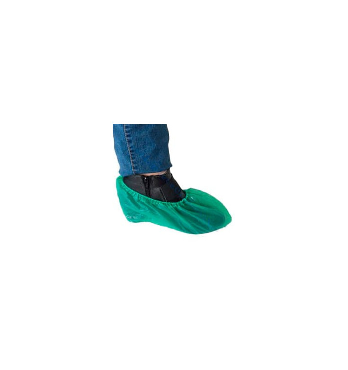 Cubrezapatos en Polietileno CPE G160 Verde (100 Uds) Cubrezapatos en Polietileno CPE G160 Verde (100 Uds)