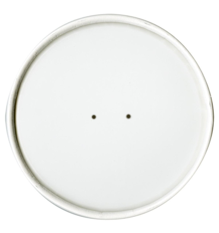 Tapa de Papel Blanca para Tarrina de 26 y 32 Oz (25 Uds) Tapa de Papel Blanca para Tarrina de 26 y 32 Oz (25 Uds)