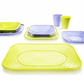 Vaso de Plastico PP "X-Table" Violeta 320ml (128 Uds)