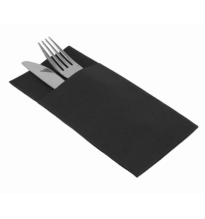 Servilleta Kanguro Airlaid Negro 40x40cm (30 Uds) Servilleta Kanguro Airlaid Negro 40x40cm (30 Uds)