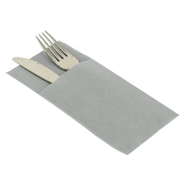 Servilleta Kanguro Airlaid Gris 40x40cm (30 Uds) Servilleta Kanguro Airlaid Gris 40x40cm (30 Uds)