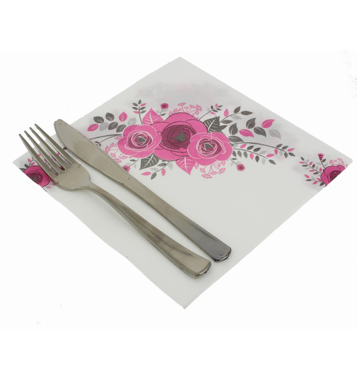 Servilleta Papel "Bouquet" Punta- Punta 40x40cm (50 Uds) Servilleta Papel "Bouquet" Punta- Punta 40x40cm (50 Uds)
