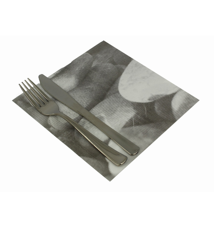 Servilleta Papel "Zen" Punta- Punta 40x40cm (50 Uds) Servilleta Papel "Zen" Punta- Punta 40x40cm (50 Uds)