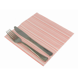 Servilleta Airlaid "Basic" Rojo 40x40cm (50 Uds)