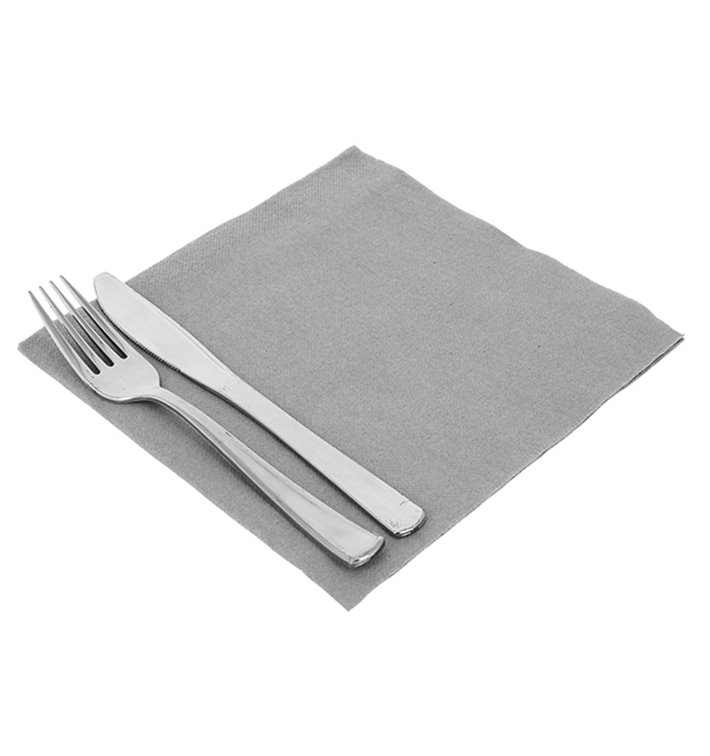 Servilleta Airlaid Gris 40x40cm (50 Uds) Servilleta Airlaid Gris 40x40cm (50 Uds)