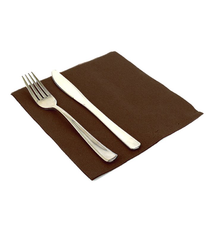 Servilleta Airlaid Marrón 40x40cm (50 Uds) Servilleta Airlaid Marrón 40x40cm (50 Uds)
