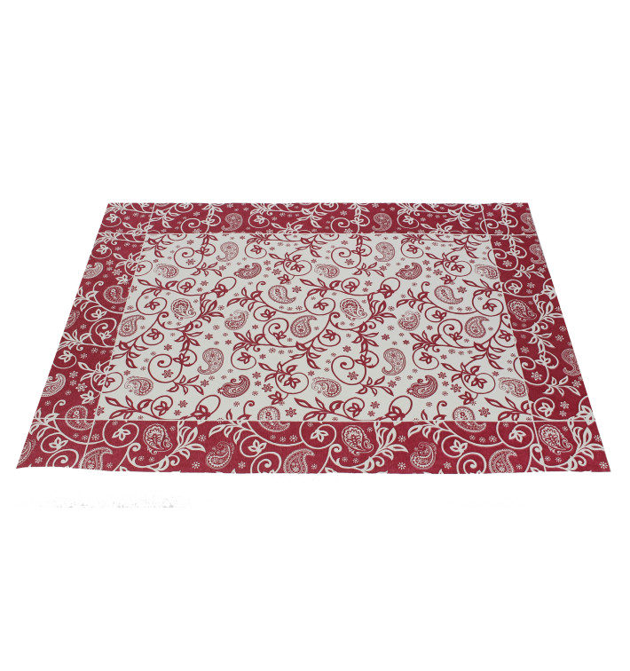 Mantel Individual Papel 30x40cm "Cachemir" Burdeos 50g (500 Uds) Mantel Individual Papel 30x40cm "Cachemir" Burdeos 50g (500 Uds)