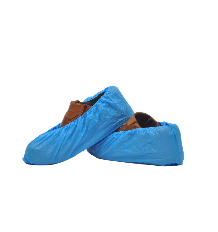 Cubrezapatos en Polietileno CPE G160 Azul (100 Uds) Cubrezapatos en Polietileno CPE G160 Azul (100 Uds)