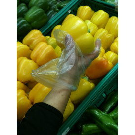 Guantes de Polietileno Gofrado Transparente En Block (100 Uds)