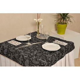 Mantel Novotex No Tejido Negro "Cachemir" 120x120cm (150 Uds)