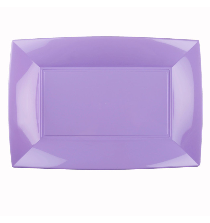 Bandeja de Plastico Lila Nice PP 345x230mm (6 Uds) Bandeja de Plastico Lila Nice PP 345x230mm (6 Uds)