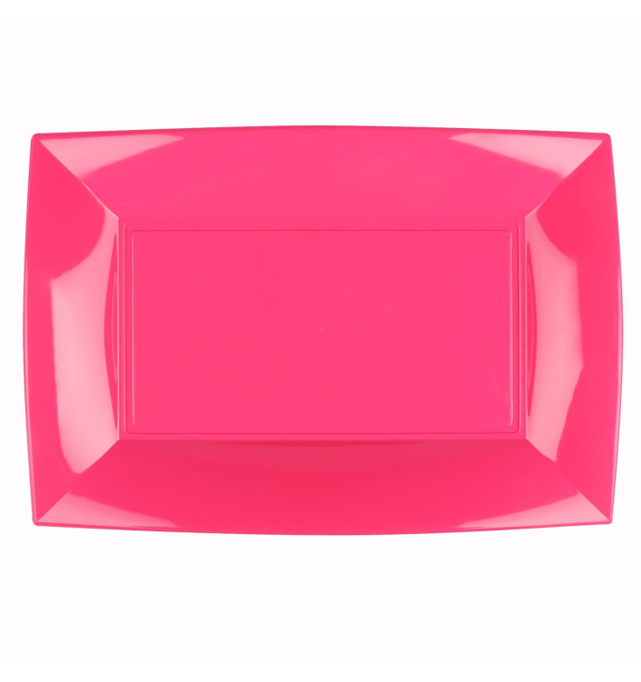 Bandeja de Plastico Fucsia Nice PP 345x230mm (6 Uds) Bandeja de Plastico Fucsia Nice PP 345x230mm (6 Uds)