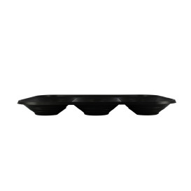 Bandeja de Plastico PP "X-Table" 3C Negro 330x230mm (2 Uds)