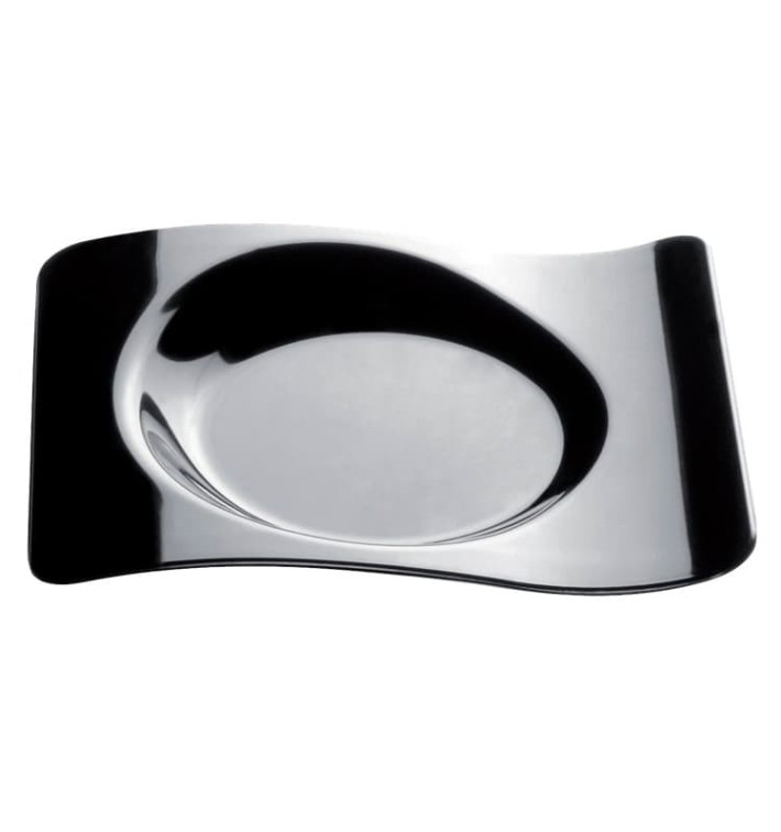 Plato Degustacion Forma Negro 8x6,6cm (50 Uds)