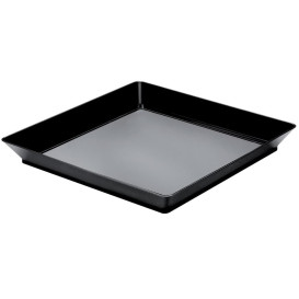 Bandeja Degustación Medium Negro 13x13 cm (12 Uds)