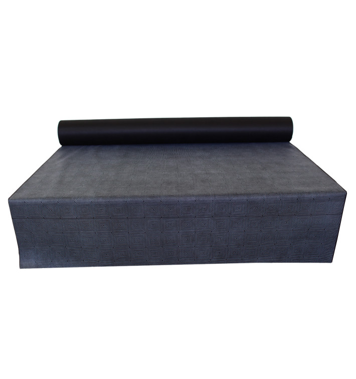 Mantel Rollo Novotex Negro "Espiral" 1,2x48m 50g (1 Ud) Mantel Rollo Novotex Negro "Espiral" 1,2x48m 50g (1 Ud)