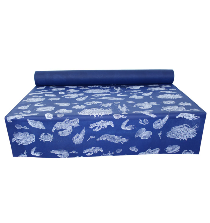 Mantel Rollo Novotex Azul "Marisco" 1,2x48m 50g (1 Ud) Mantel Rollo Novotex Azul "Marisco" 1,2x48m 50g (1 Ud)