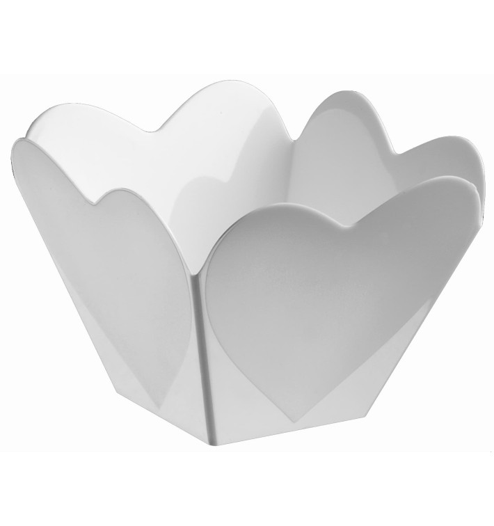 Bol de Plástico "Cupido" Blanco 68 ml (25 Uds) Bol de Plástico "Cupido" Blanco 68 ml (25 Uds)