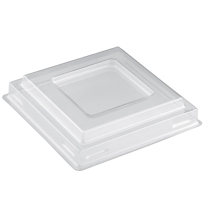 Tapa Bol Square Dessert Transparente PET 90 ml (25 Uds) Tapa Bol Square Dessert Transparente PET 90 ml (25 Uds)
