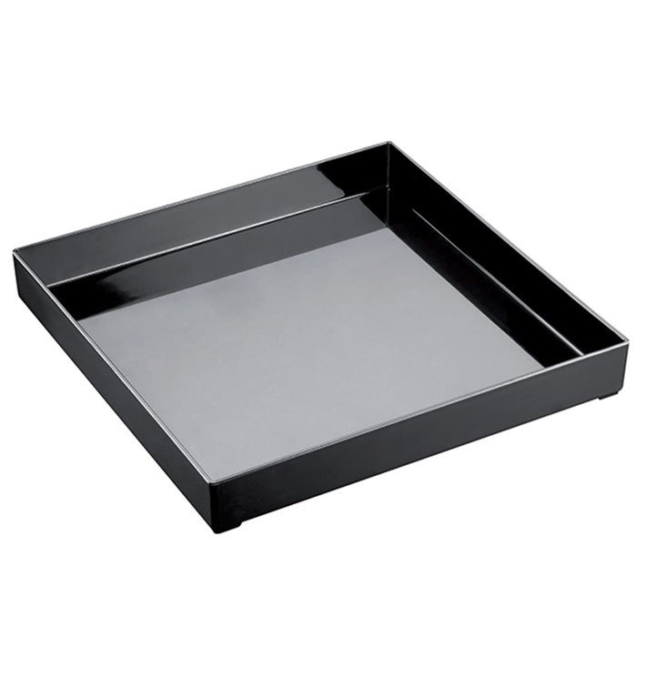 Bandeja Plastico Tray Negra 30x30cm (1 Uds)