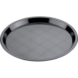 Bandeja Plastico Tray Negra Ø32cm (5 Uds)