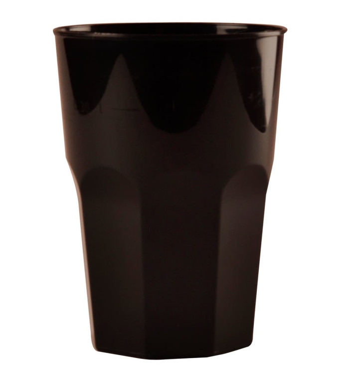 Vaso Plastico para Cocktail Negro PP Ø84mm 350ml (20 Uds) Vaso Plastico para Cocktail Negro PP Ø84mm 350ml (20 Uds)