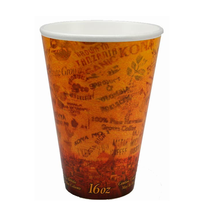 Vaso Termico Foam "Fusion" Naranja 16Oz/473ml Ø9,4cm (25 Uds) Vaso Termico Foam "Fusion" Naranja 16Oz/473ml Ø9,4cm (25 Uds)