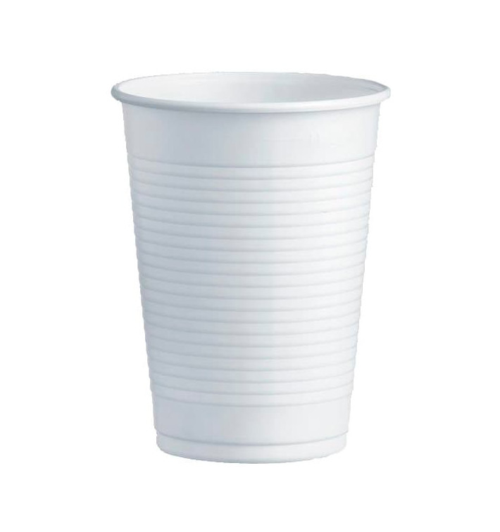 Vaso de Plastico PS Blanco 230ml Ø7,0cm (100 Uds) Vaso de Plastico PS Blanco 230ml Ø7,0cm (100 Uds)