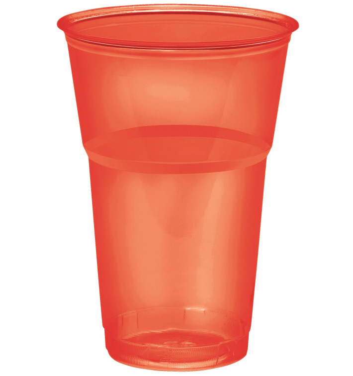 Vaso "Diamant" PS Cristal Rojo 250ml Ø7,3cm (10 Uds)
