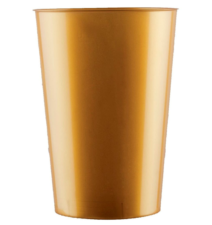 Vaso de Plastico Moon Oro PS 230ml (35 Uds) Vaso de Plastico Moon Oro PS 230ml (35 Uds)