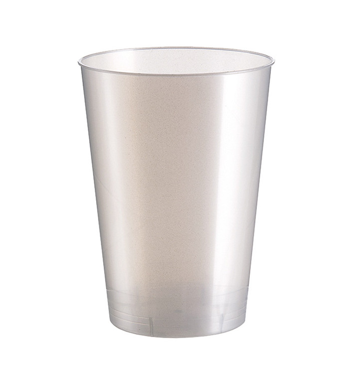 Vaso de Plastico Moon Blanco Pearl PS 230ml (50 Uds) Vaso de Plastico Moon Blanco Pearl PS 230ml (50 Uds)